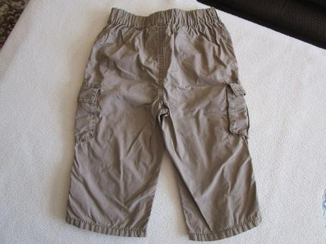 Pěkné hnědé lehoučké bavl. kalhoty, vel. 80, cherokee,80