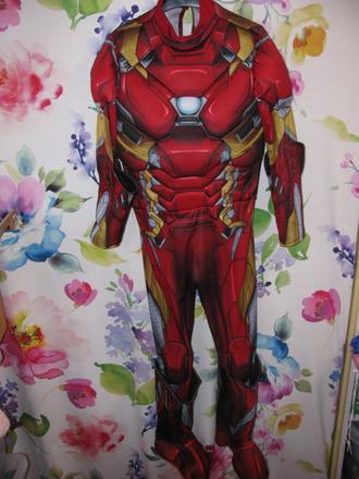 Kostýmový elastický overal-iron man, 