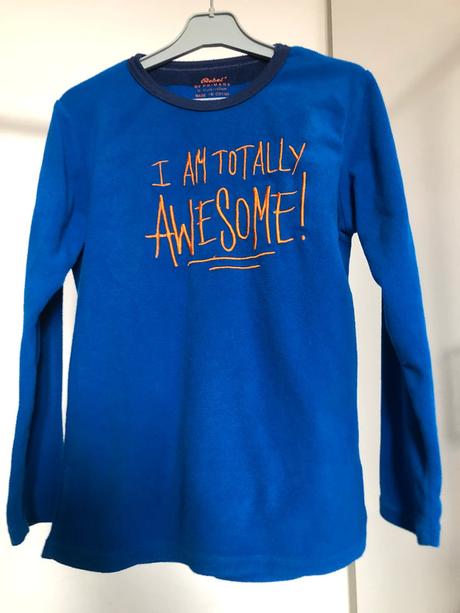 Modrá flísová mikina, 134