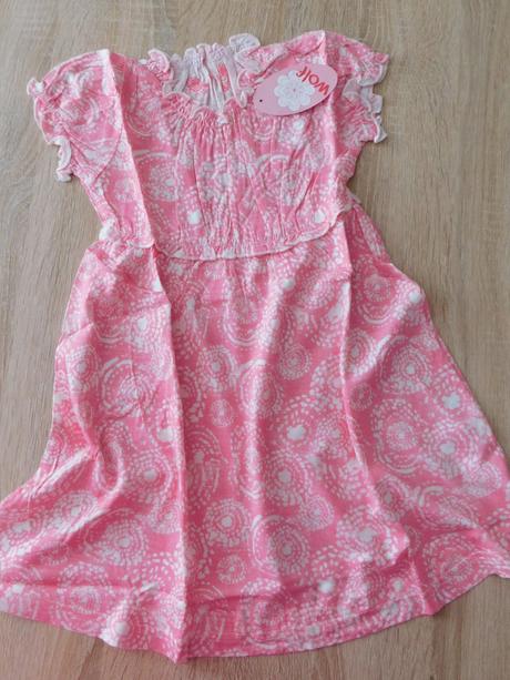 Dívčí letní šaty, wolf,110 / 116 / 122 / 134