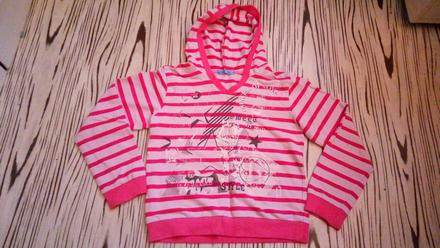 Mikina proužkované pro holky, vel. 140, 140