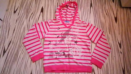 Mikina proužkované pro holky, vel. 140, 140