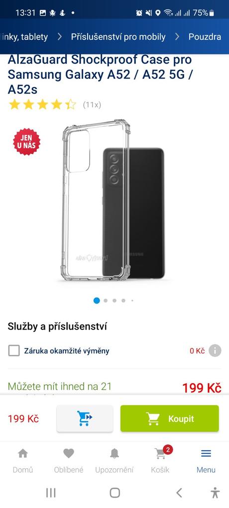 Obal na samsung a52 5g - nový, samsung