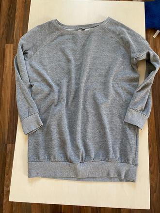 Delší šedá mikina, vel l i více, terranova, terranova,l