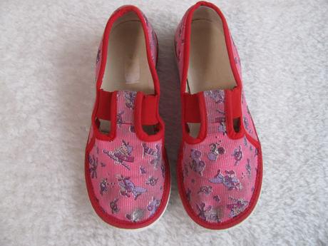 Dívčí růžové manšestrové přezůvky, 30