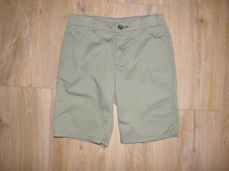 Chlapecké plátěné khaki kraťasy zn. h&m vel.140, h&m,140