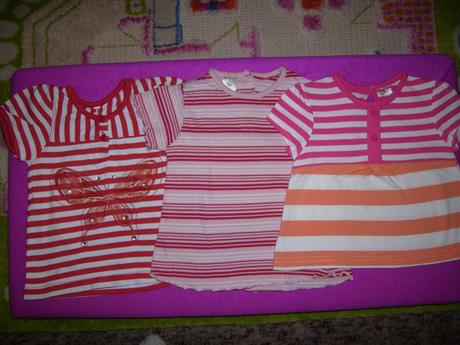 Tričko proužkované vel.80, 86