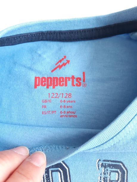 Modré triko 122-128, pepperts,128