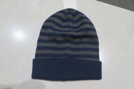 Proužkatá čepice a teplá šálka, h&m,158