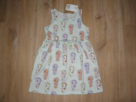 Nové bavlněné šaty zn. h&m vel.98/104, h&m,98 / 104