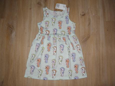 Nové bavlněné šaty zn. h&m vel.98/104, h&m,98 / 104