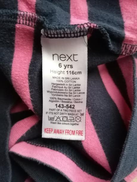 Bavlněné pruhované tričko - tunika vel 116, next,116