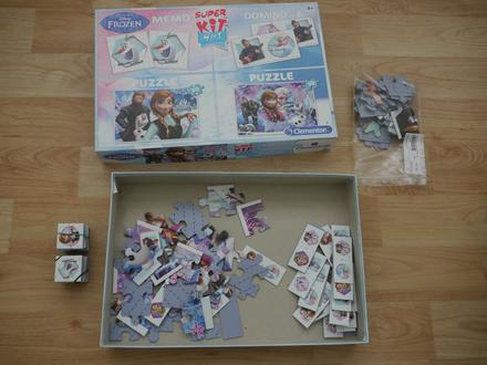 4 v 1-2krat puzzle,domino,pexeso ledove kralovstvi,