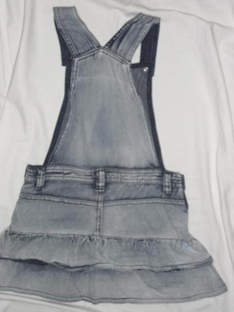 Luxusní laclová sukýnka z odlehčené rifloviny, denim,116