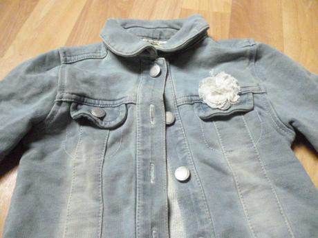 Tepláková riflová bunda vel. 2-3, 98