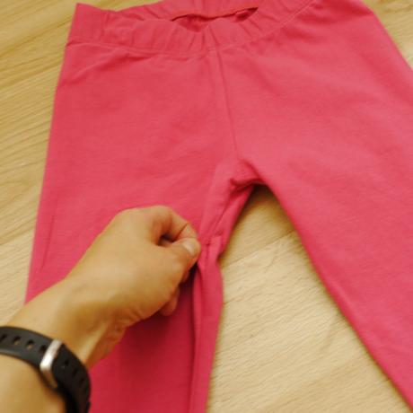 Ruzove 3/4 leginy vel.122/128, pepperts,122