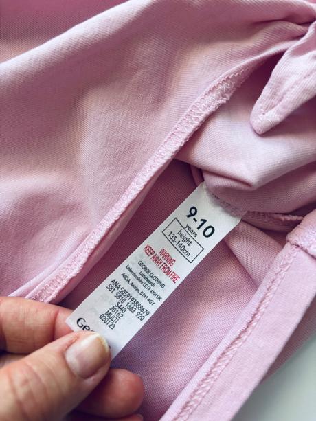 Triko růžové krátké - v.9/10 let, george,140