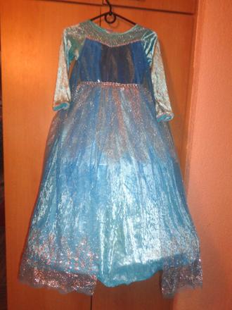 Karneval - luxusní šaty ledová královna - 7 -8 let,