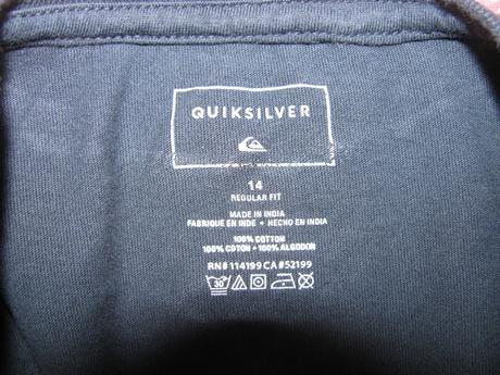 Dětské tmavě modré bavlněné tričko s lebkou, quiksilver,158