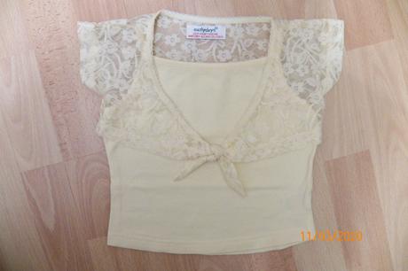 Tričko s krajkovým bolerkem, early days,80