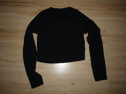 Dámské/dívčí krátké triko černé, s