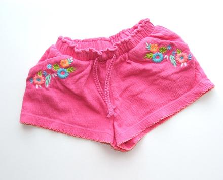 H558 dívčí růžové  kraťasy vel. 68, next,68