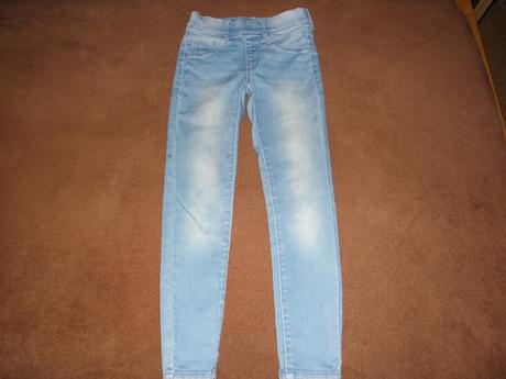 Riflové / džínové jeggíny zn. dopodopo vel.122, dopodopo,122