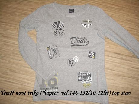Triko dl.rukáv vel.146-152, chapter young,146