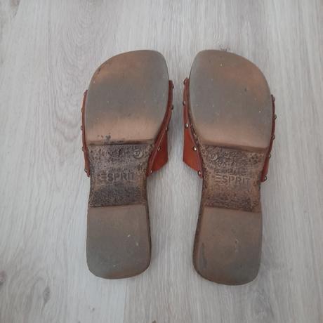 Dámské pantofle s kytkou, vel. 37 (délka 24 cm), esprit,37