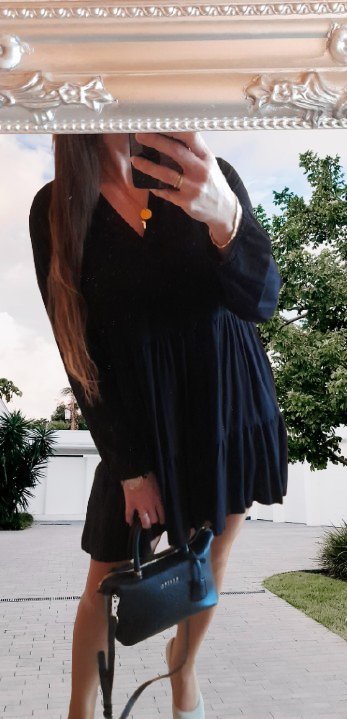 Amisu černé viskózové krátké šaty, amisu,42