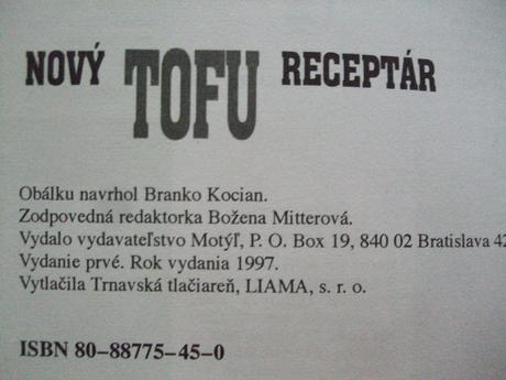 Nový tofu receptár,