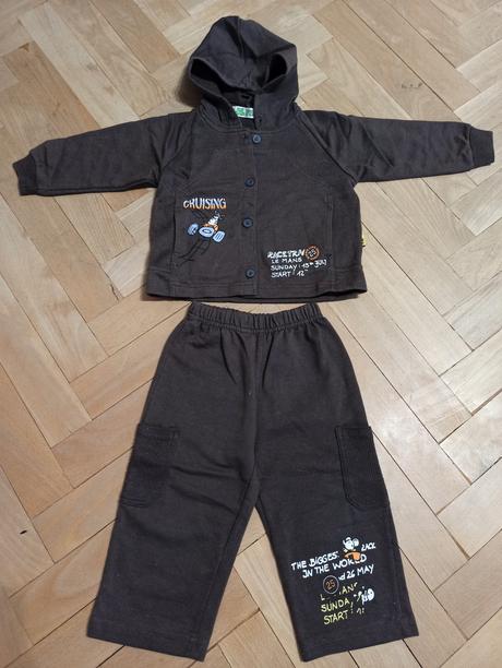 Tepláky a mikina - souprava 80/86, frog,80