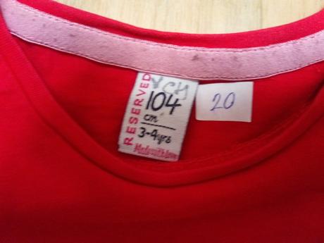 7 x tričko / tunika vel 104, 104