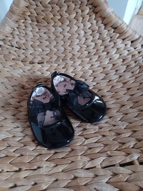 Černé lakovky baleríny h&m 16/17, h&m,17