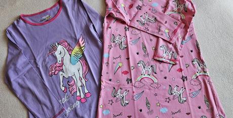 2x dívčí noční košilka unicorn jednorožci,128 kugo, kugo,128