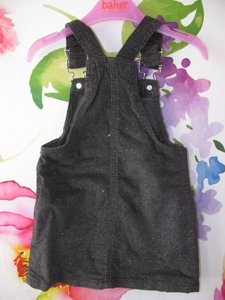 Elastická sukně s laclem s třpytkou, denim co,92