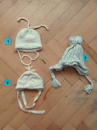 Čepice vel. 62-68, teplé, cca 41-44 cm, kings,62