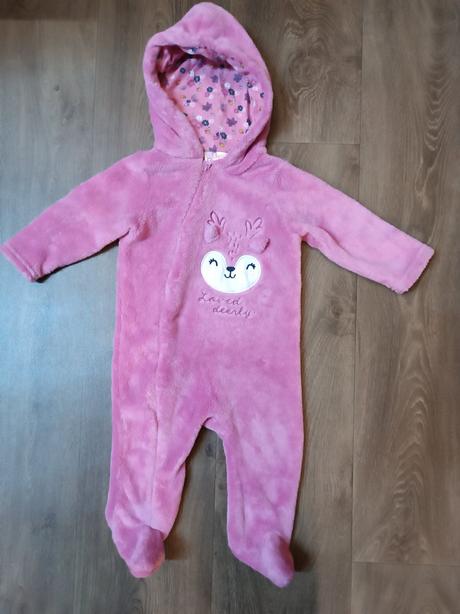 Teplý dívčí overal/kombinéza,zn. so cute, vel.74, 74