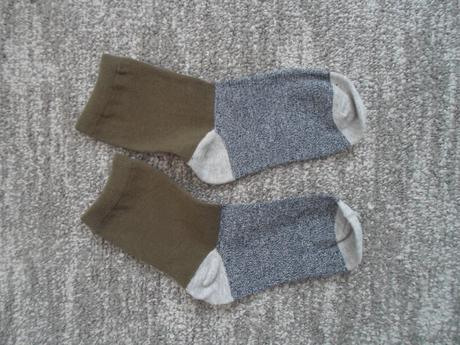 Modré šedé khaki ponožky 2 páry, 31