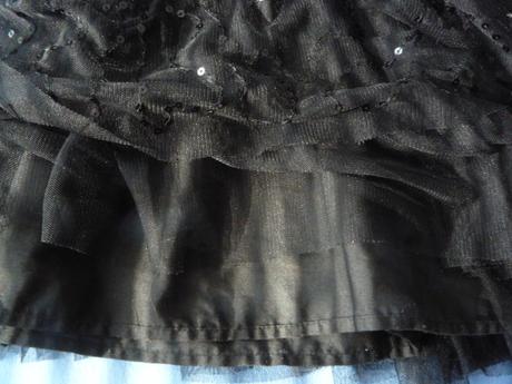 Tutu sukně černá třpytivá vel. 140, tu,140