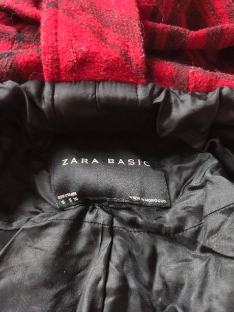 Podzimní károvaný kabátek zara s/m, zara,s