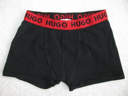 Chlapecké černé, bavlněné boxerky hugo, 140