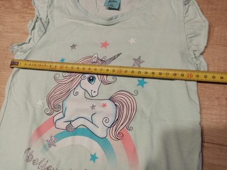 Měnící tričko a tílko jednorožec vel. 110/116, kugo,110