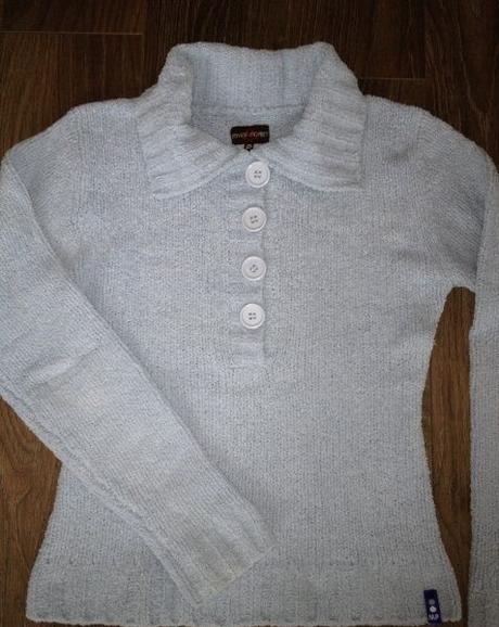 Modrý žinylkový svetr private member, m