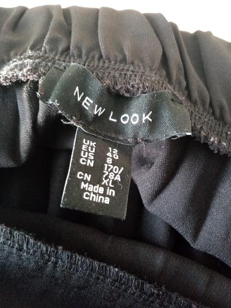 Černá plisovaná/skládaná sukně vel. 40 (l), new look,l