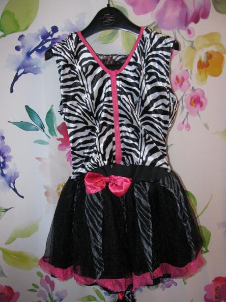 Karnevalový kostým-šaty zebra, 