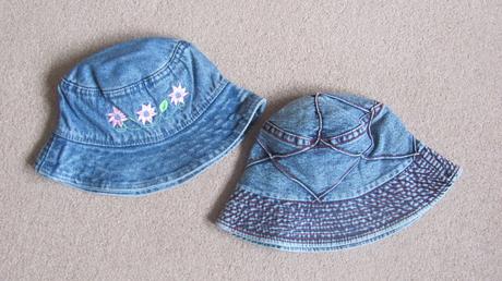 Dívčí riflové kloboučky, 56