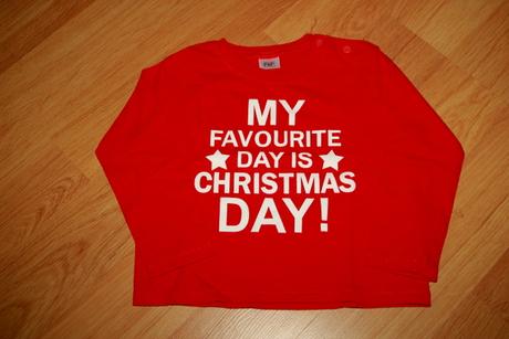 Vánoční tričko, triko - červené, nápis, 18-24 m, 86