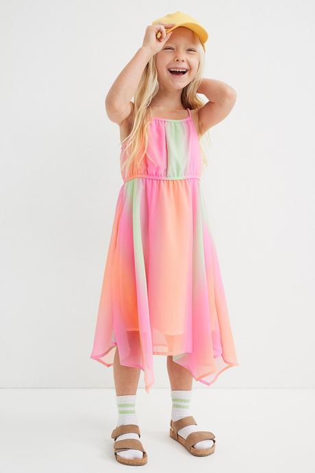 Letní šifonové šaty h&m ombre vel. 122, h&m,122