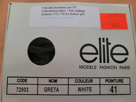 Svatební/bílé páskové boty, 41